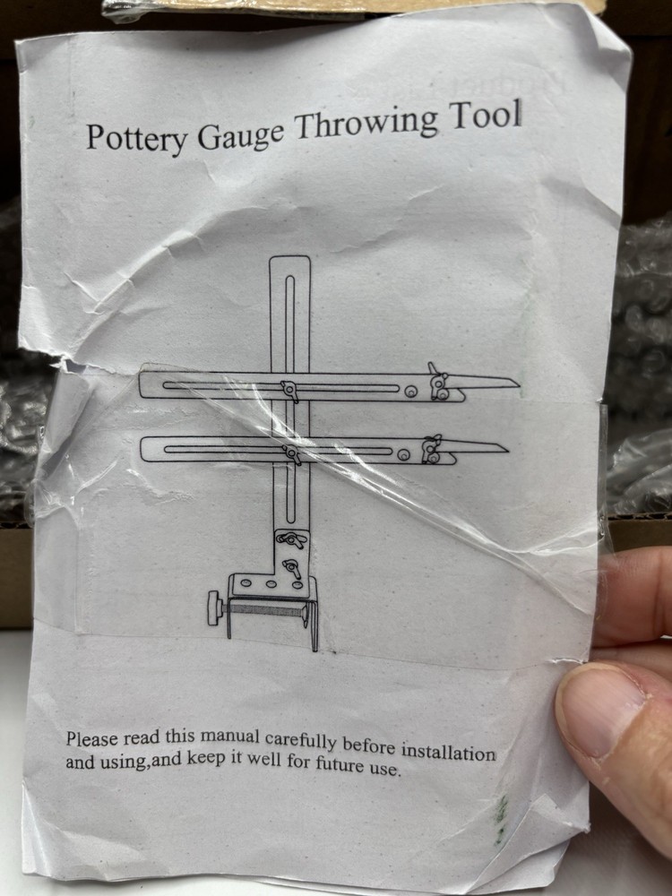Pottery Gauge Throwing Tool , Clamp, blade etc…