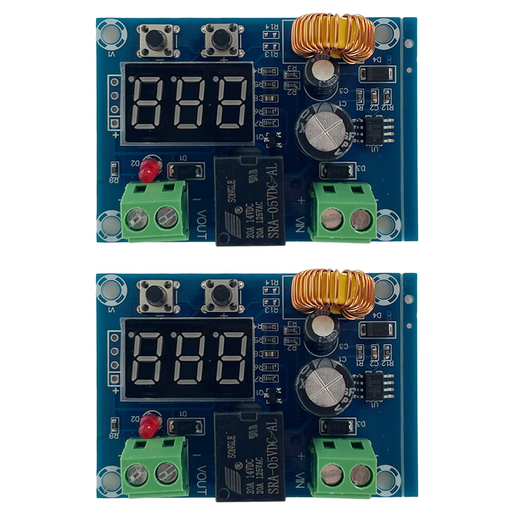 2X DC 12V-36V Battery Low Voltage cut off On Switch Controller Protection Module