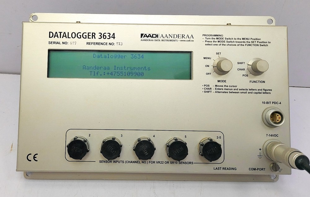 AADI Aanderaa Instruments Data logger 3634