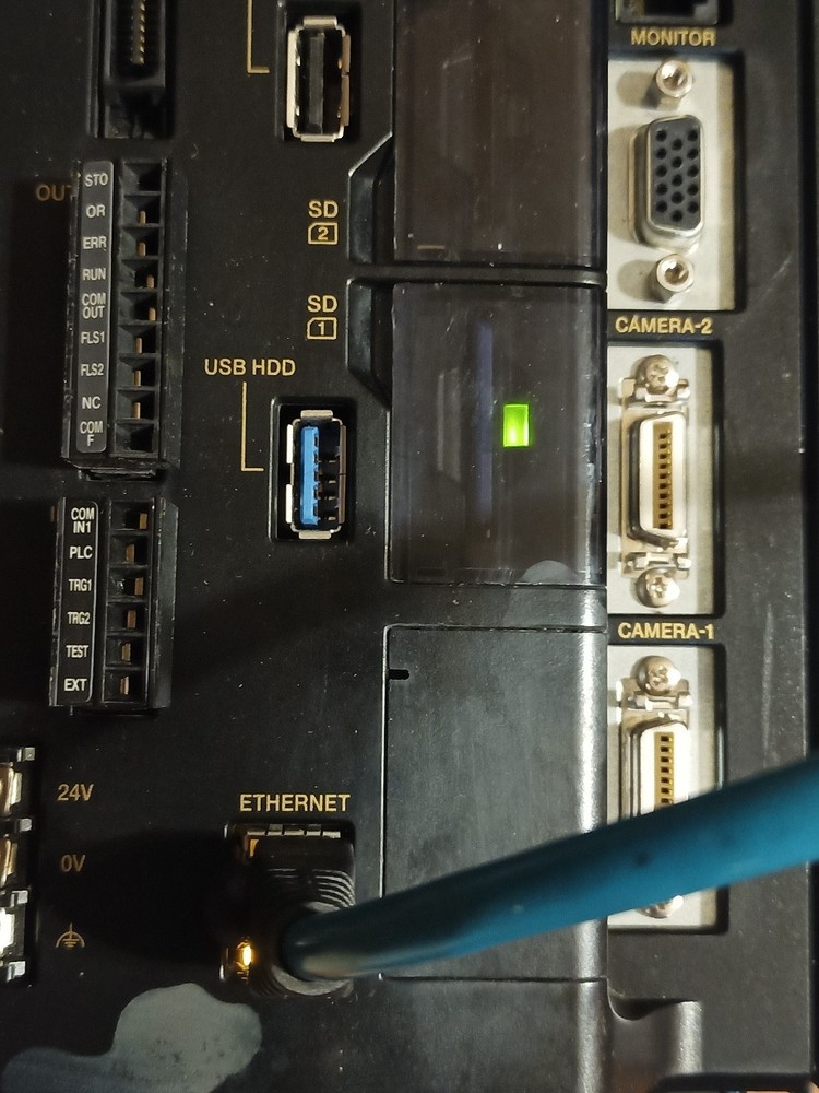 KEYENCE CV-X402A Pixel Vision Controller w/CA-E100 And Two CA-DC40E Units
