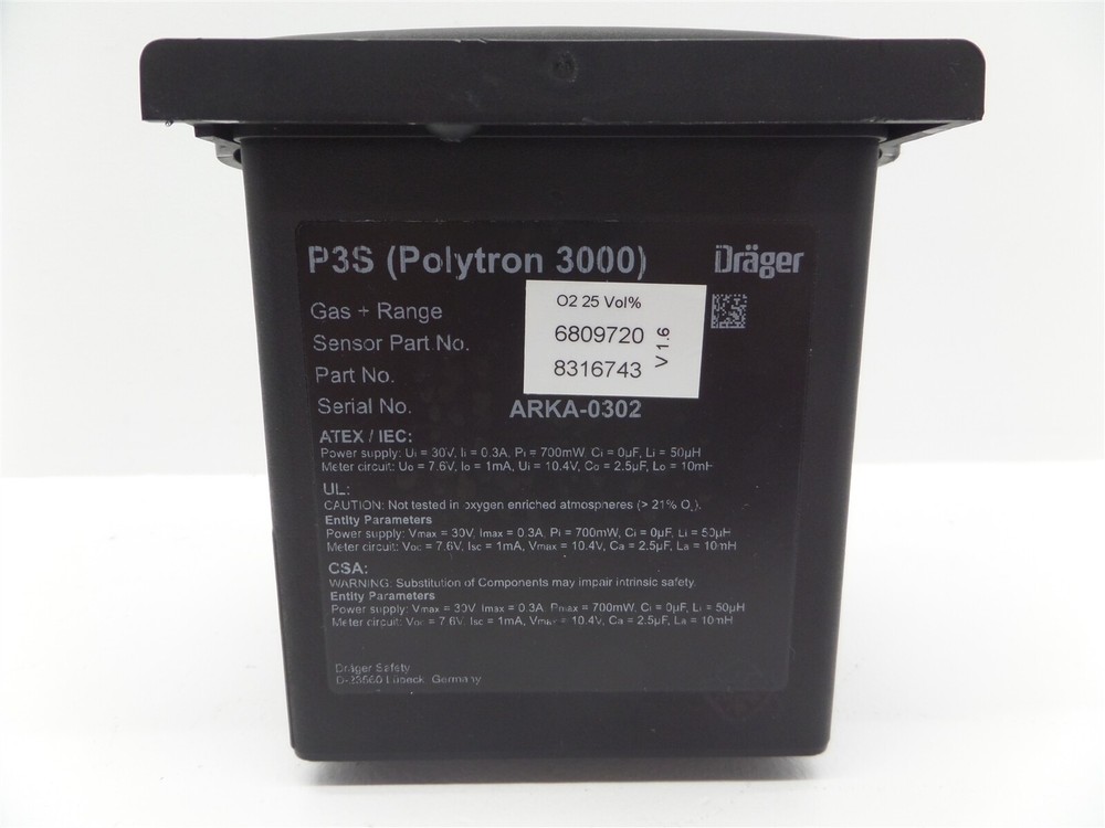 Drager P3S Polytron 3000 Gas Detector