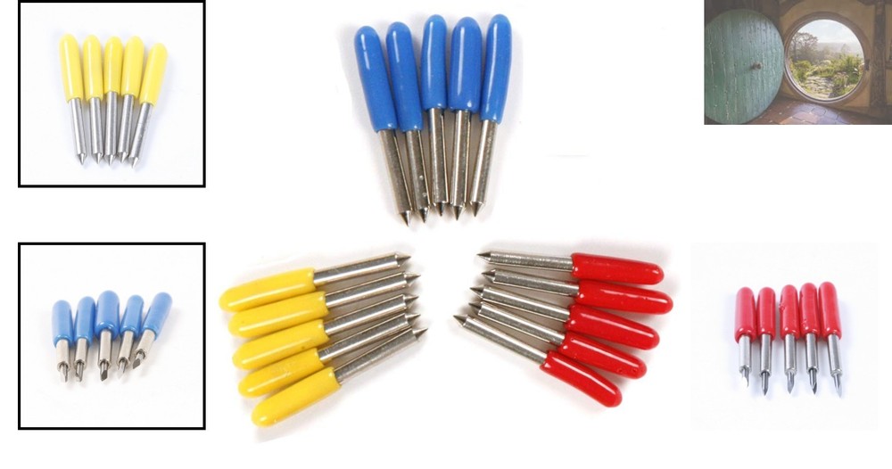 Cemented Carbide Vinyl Cutter Blades 15pcs Set - Cutting Plotter Essentials
