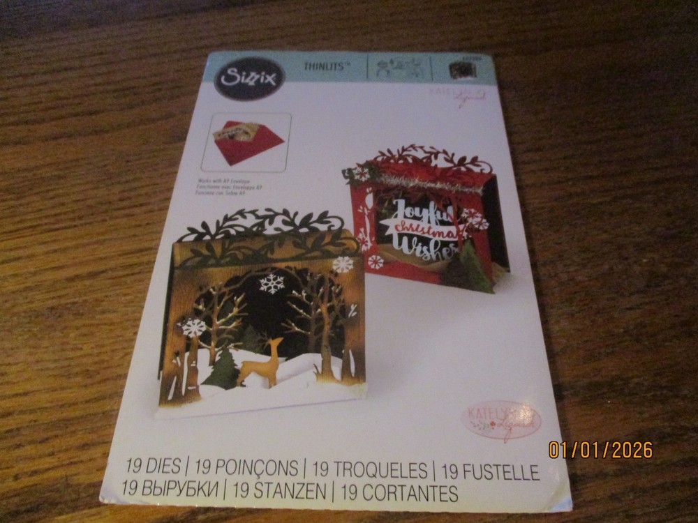 Sizzix  Thinlits Holiday Shadow Box*New*Free Ship