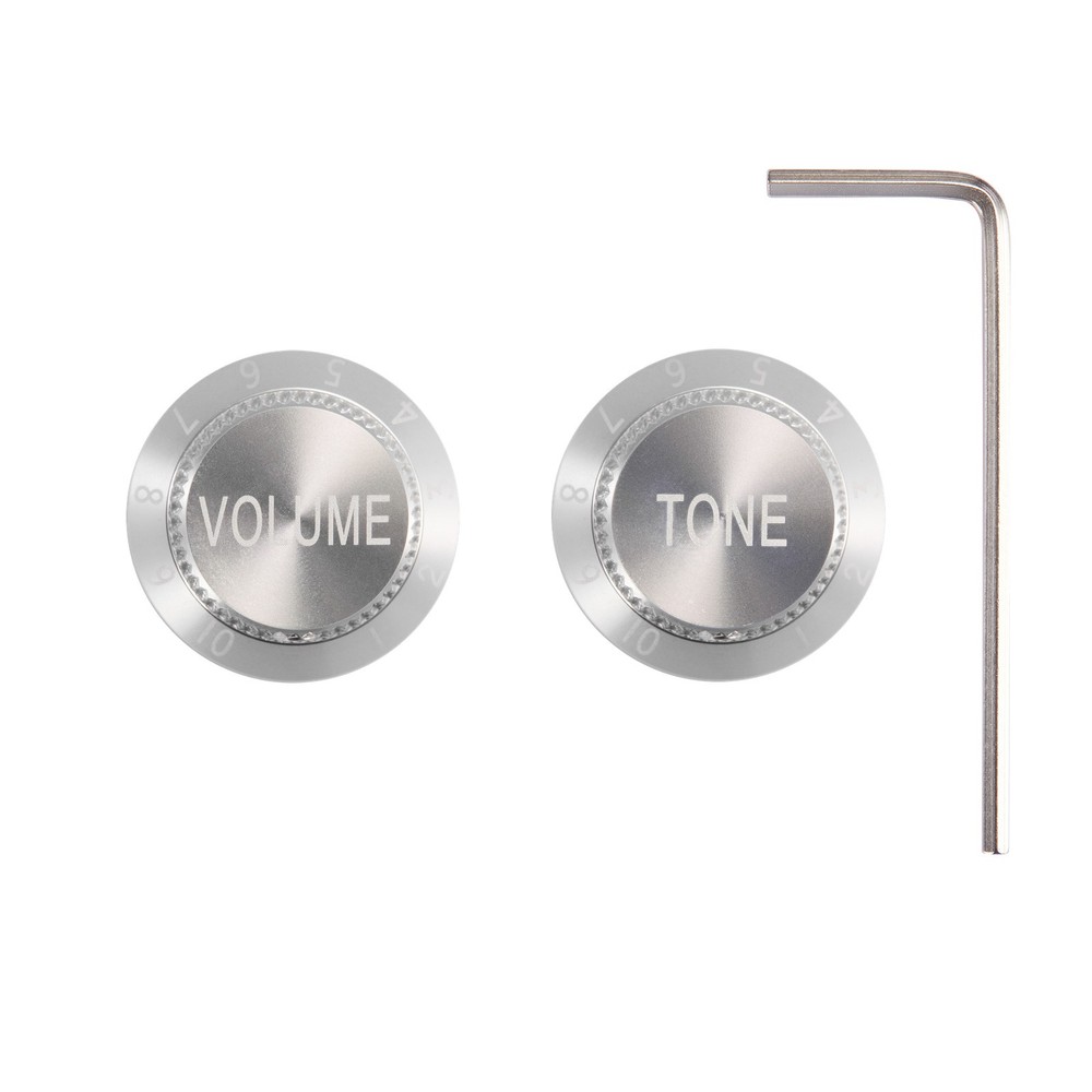 1/4" Set Screw Metal ST Guitar Potentiometer Knobs Aluminium Volume Tone Knobs