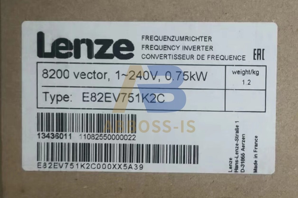 1PC New in box LENZE E82EV751K2C FREQUENCY INVERTER