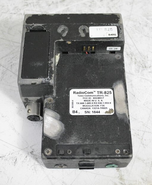 RadioCom TR-825 Wireless Belt Pack Transceiver SEE NOTES