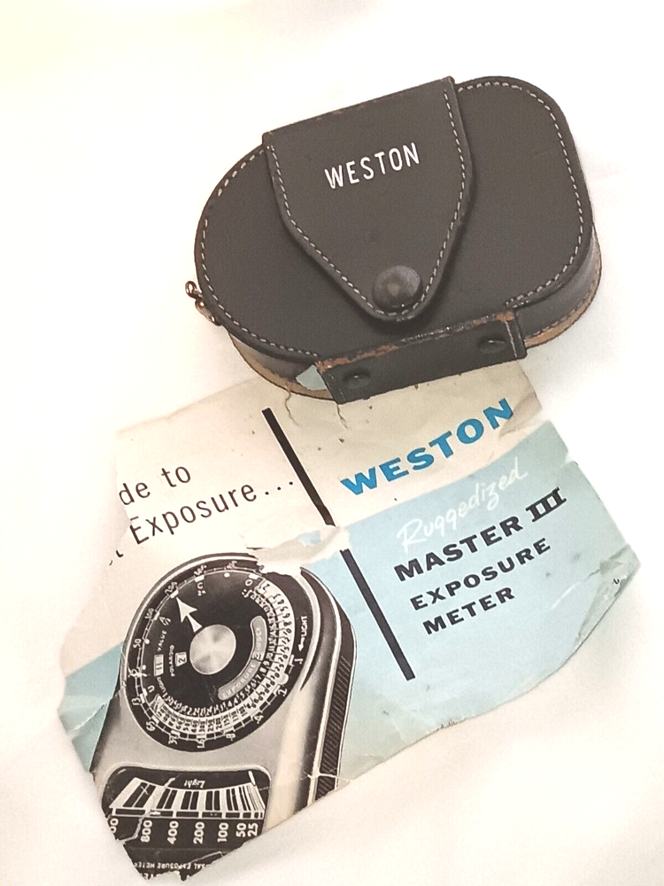 Weston Master III Exposure Meter in Leather Case Model 737