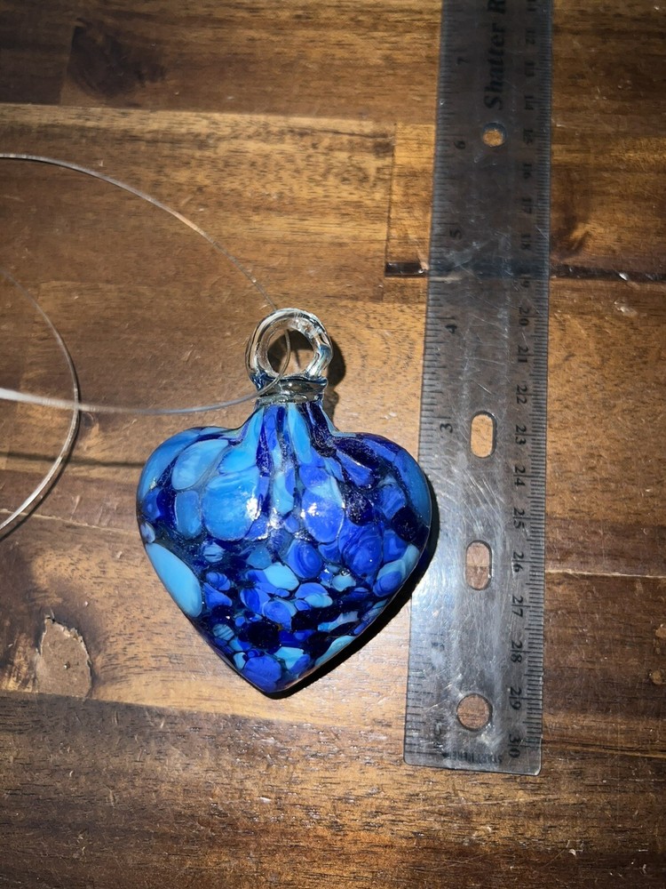 Heart Shape Hand Blown Ornament Window Decor
