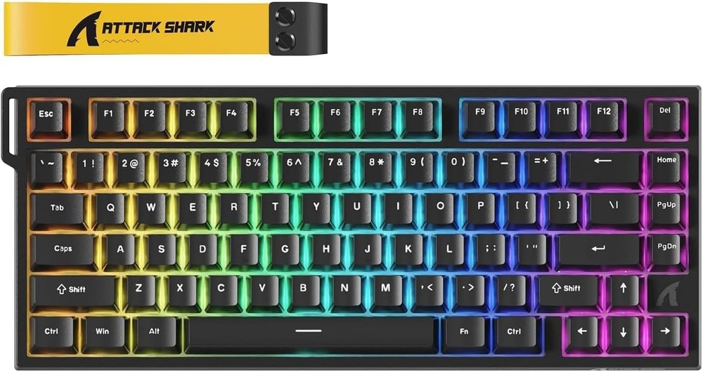 ATTACK SHARK R82 HE 8KHz Wired Rapid Trigger Keyboard Magnetic Switch