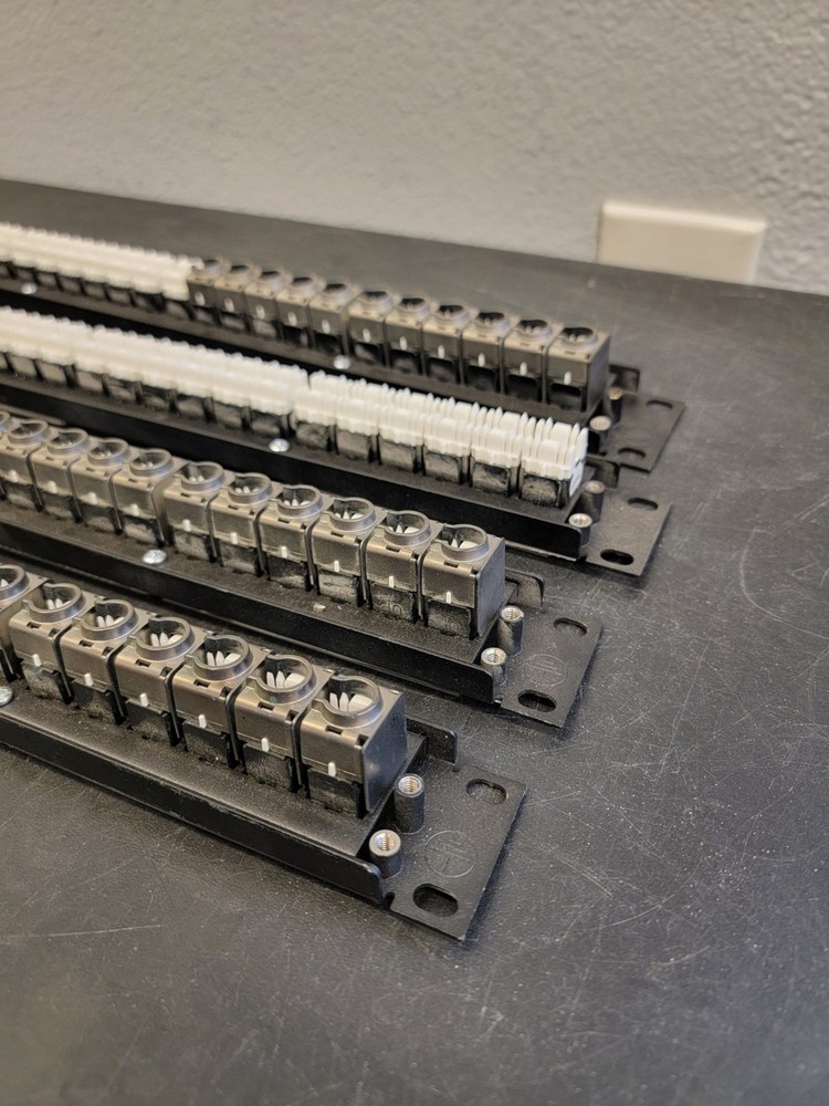 (4) Levinton Cat6 Universal Patch Panel 24-Port 10G Extreme