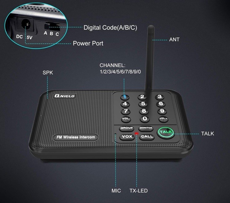 Intercoms Wireless for Home, Home Intercom System Wireless