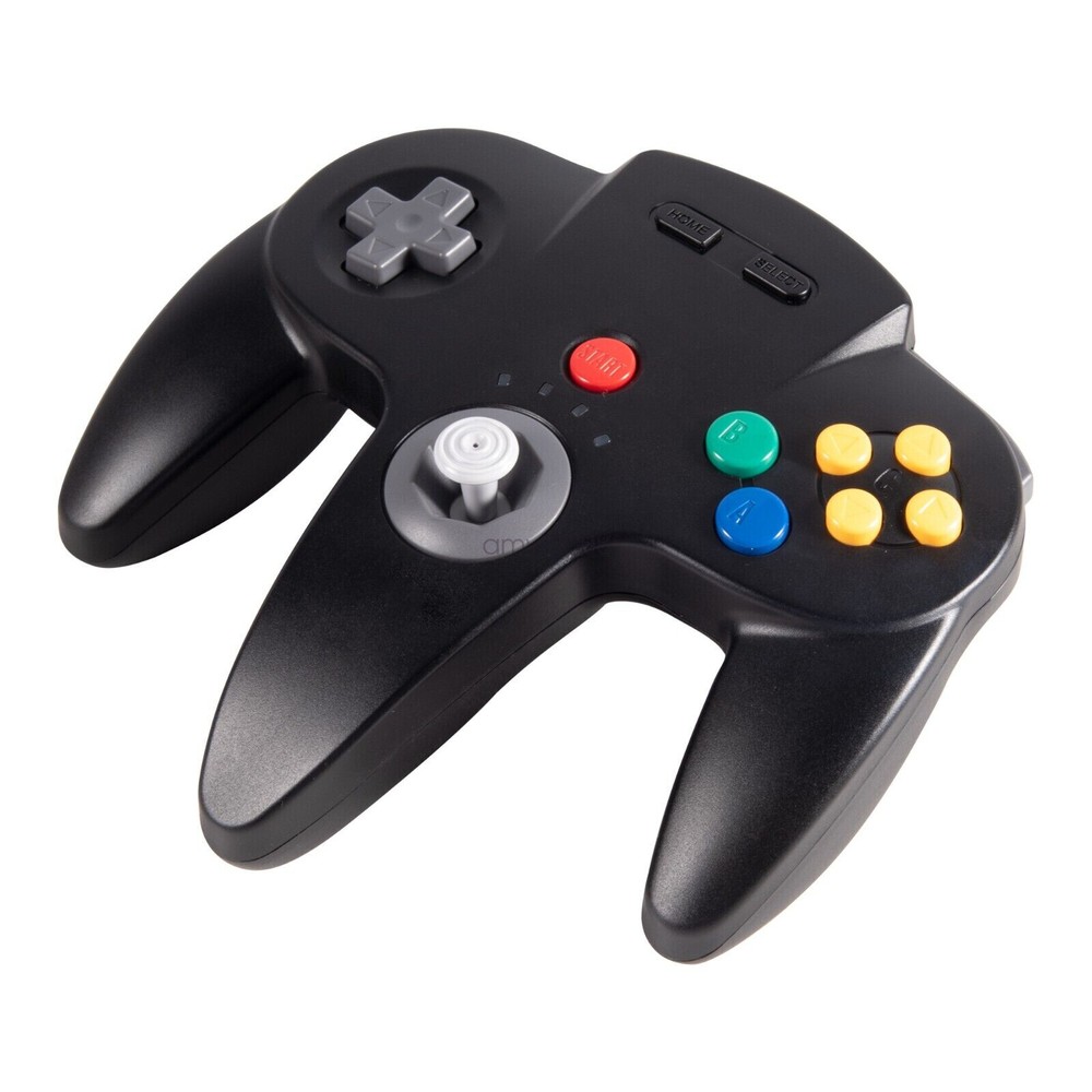 Wireless N64 Controller,2.4G Remote Game Controller w/ Rumble Pak For N64 System