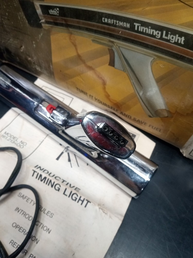 Vintage Sears Craftsman Inductive Engine Timing Light 28-2134 Tested