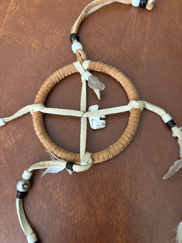 Feather Dream Catchers (2) Leather