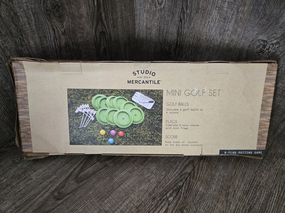 NEW Studio Mercantile MINI GOLF SET 9-Flag Putting Game