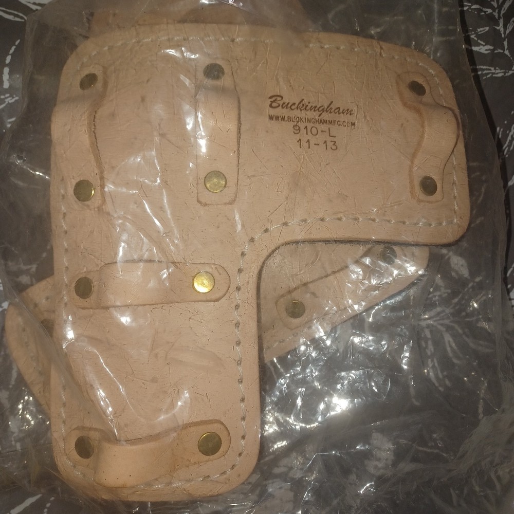 Pair Buckingham L-Shape Leather Pole Climber Pads 910-L New
