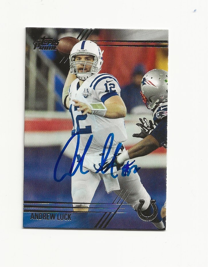 ANDREW    LUCK    COLTS     AUTOGRAPHED    CARD