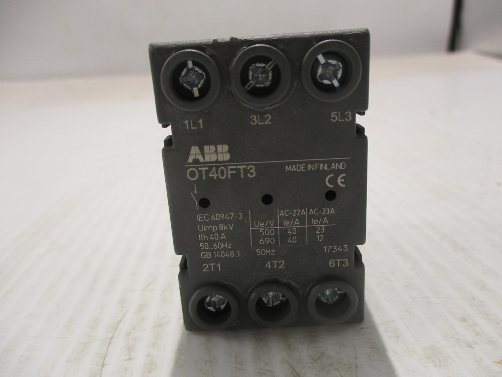 NEW ABB OT40FT3 DISCONNECT SWITCH