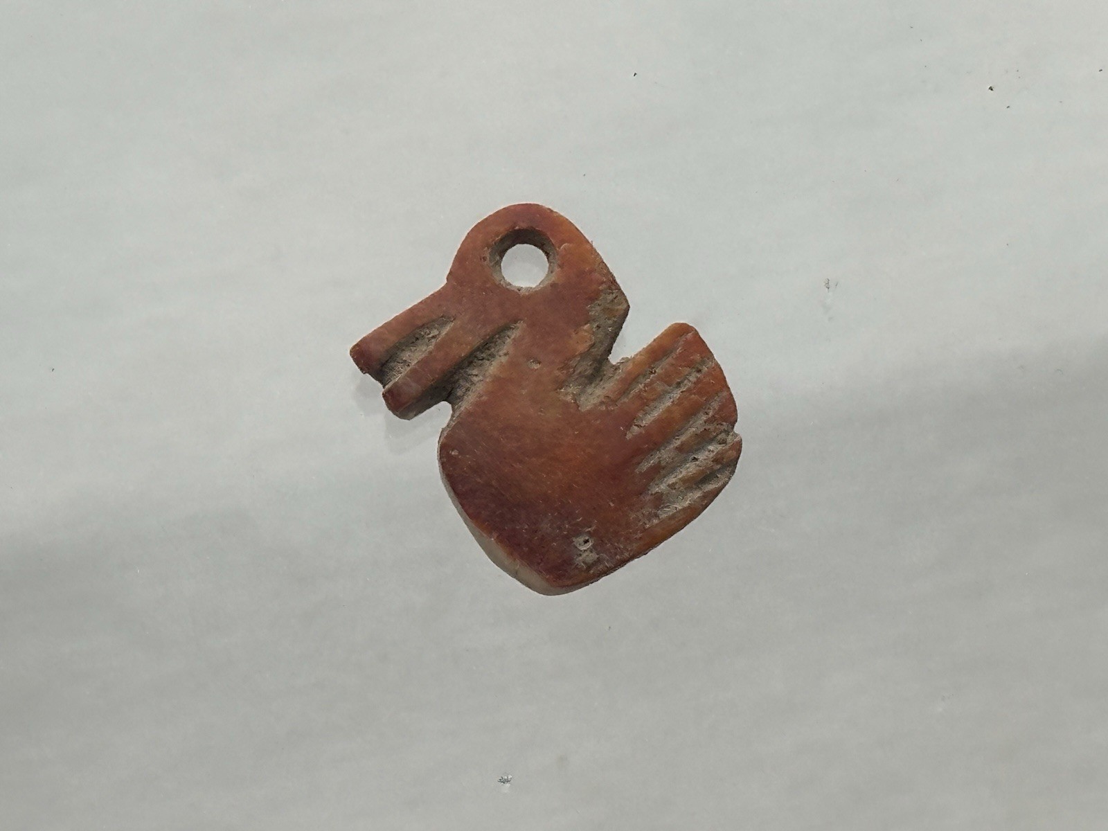 AMAZING PRECOLUMBIAN BIRD EFFIGY PENDANT BEAD MAYAN OLMEC MEZCALA MIXTEC MAYA