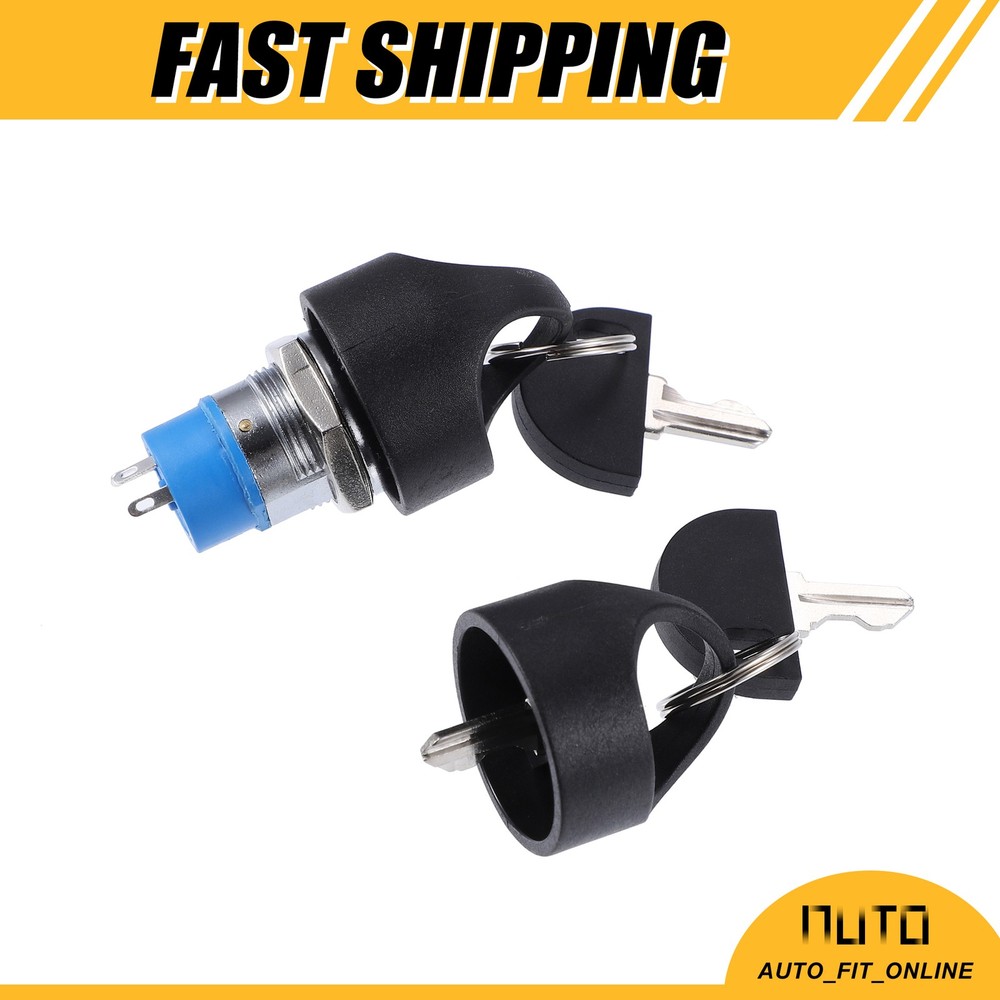 Single Set Ignition Starter on Off Switch Lock with Keys 4 Wheels Universal