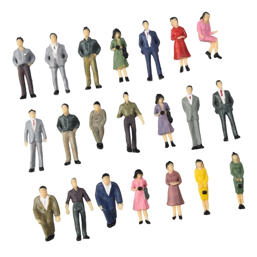 Model People Figures Mixed Color Pose Placement Decoration Accessories