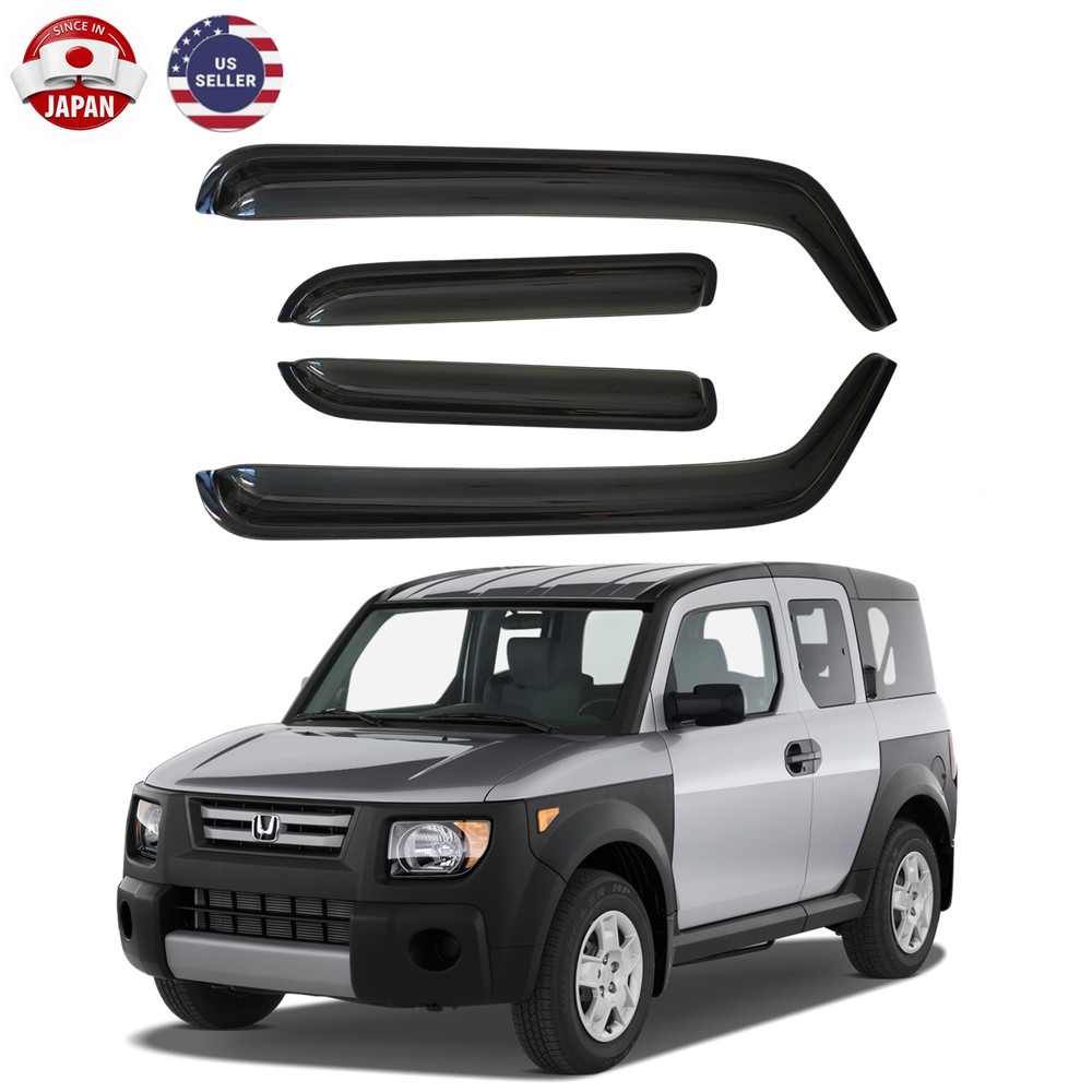 4X For Honda Element 2003-2011 Window Visors Rain Guards Deflector