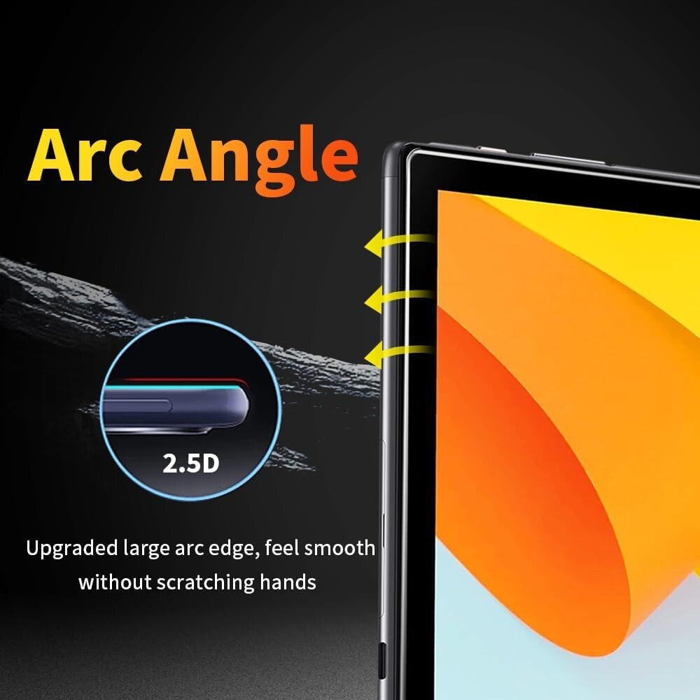 (2Pack) Apolosign EM101A 10.1" Android 13 Tablet Screen Protector Tempered Glass