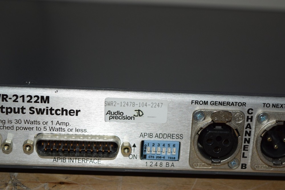 Audio Precision SWR-2122M Output Switcher