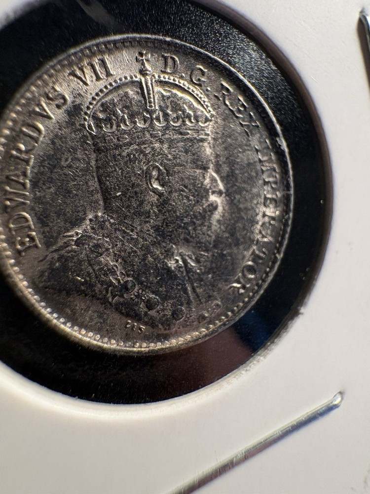 Canada 1908 Large 8 5 Cents Silver