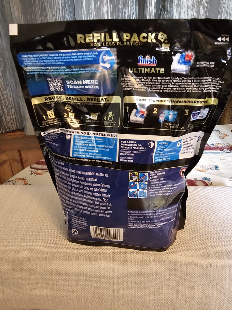 Finish Fresh Ultimate Dishwasher Detergent Tablets - 52ct