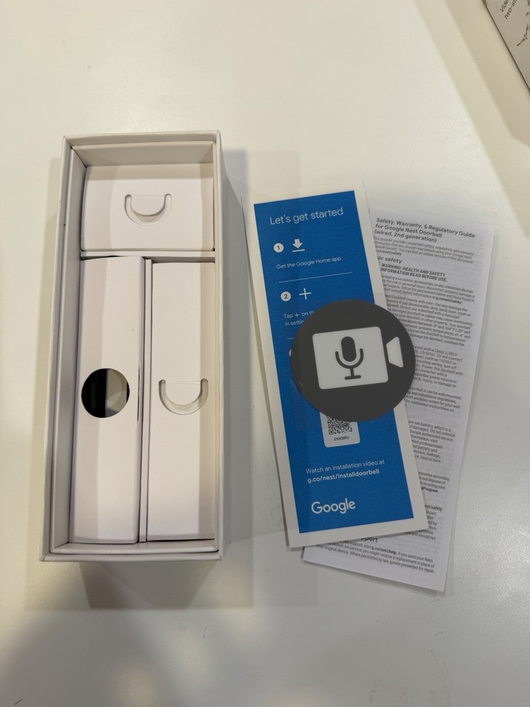 Google Nest Doorbell, Wired - Ash