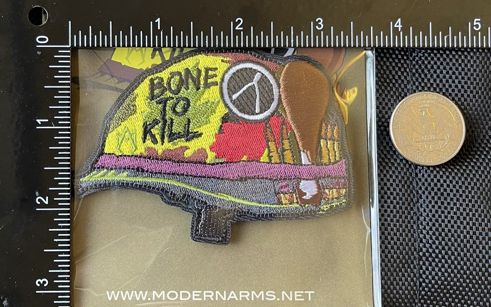 Bone To Kill Tactical Morale Patch, Modern Arms Limited, 2016, Embroidered