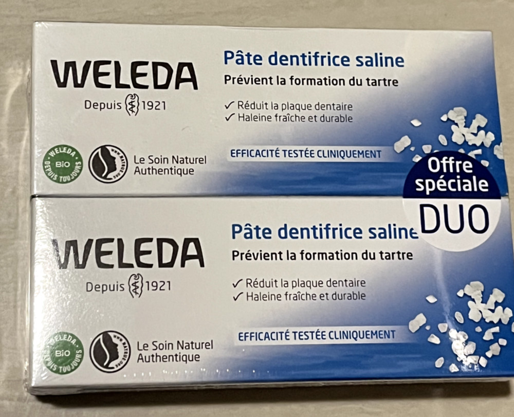 Weleda Salt Toothpaste 2x 75ml Exp 12/2026