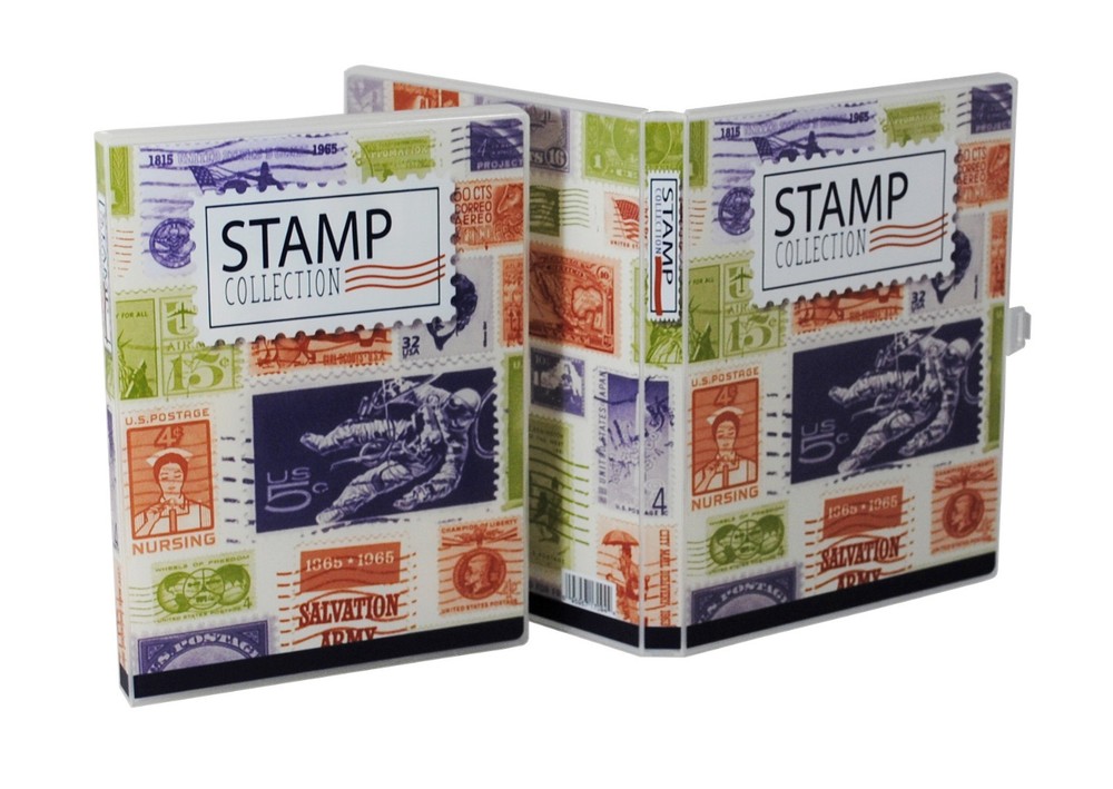Stamp Collection Kit/Album, w/ 10 Pages, Holds 150-300 Stamps (No Stamps)