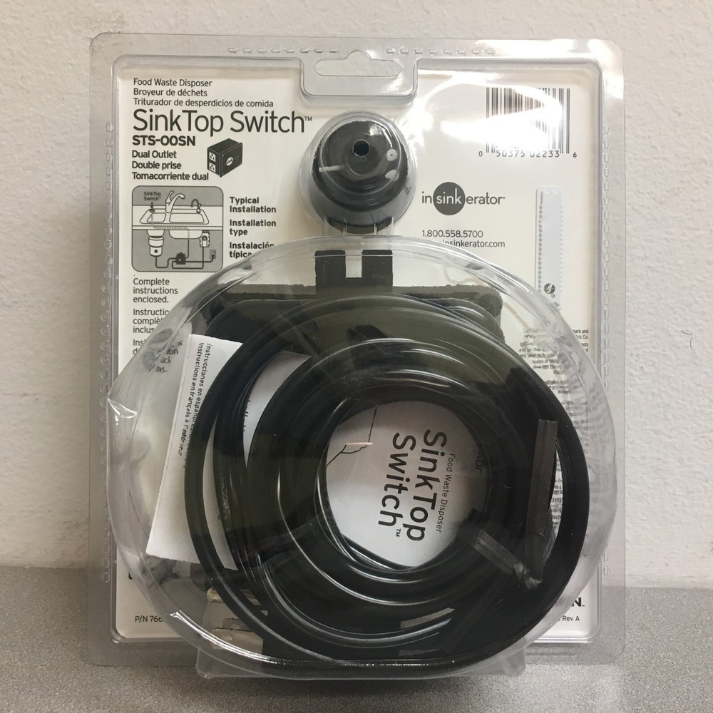 InSinkErator STS-OOSN Garbage Disposal Sink Top Switch Satin Nickel