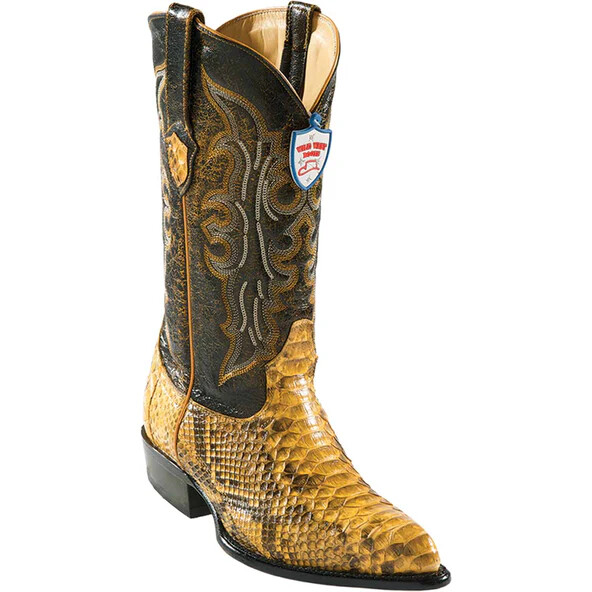 Wild West Genuine BUTTERCUP Python Snake J Toe Cowboy Boot Handmade 2995702