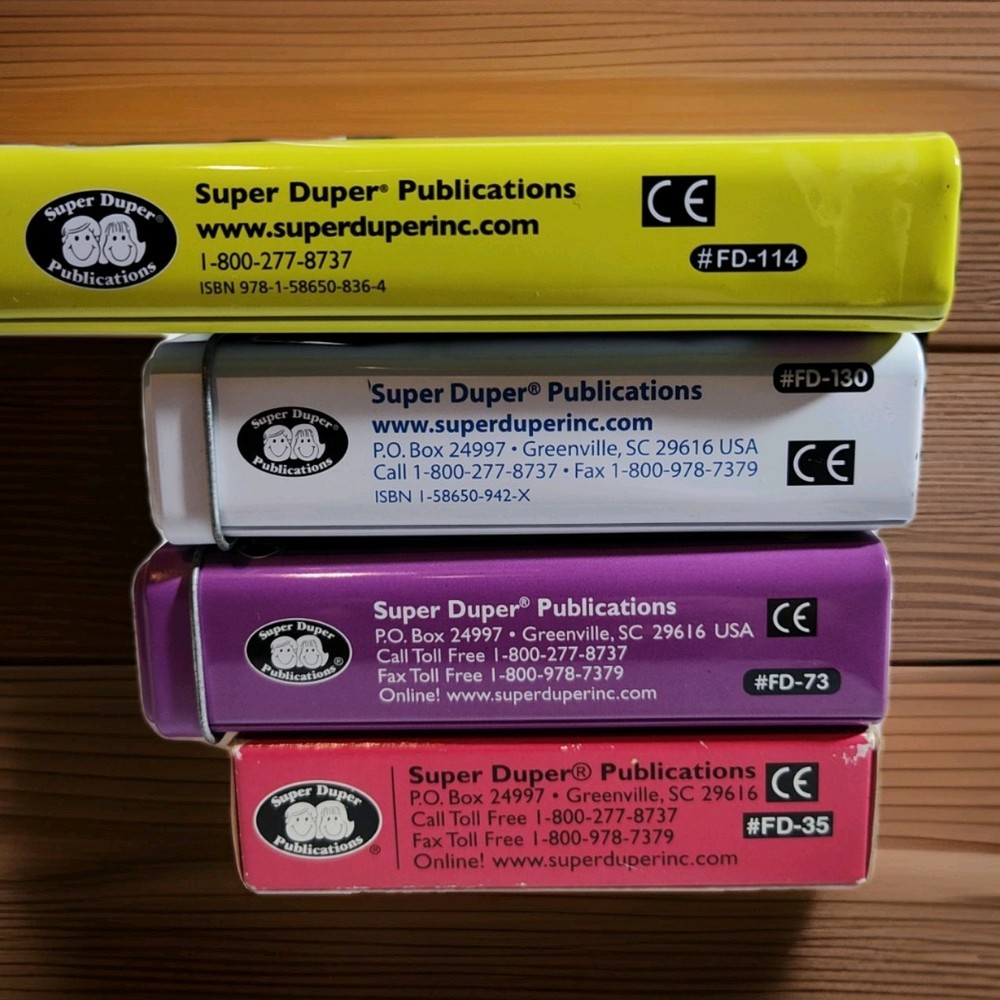 4 Super Duper Publications Fun Decks Speech Language Pathology Therapy Tools Lot