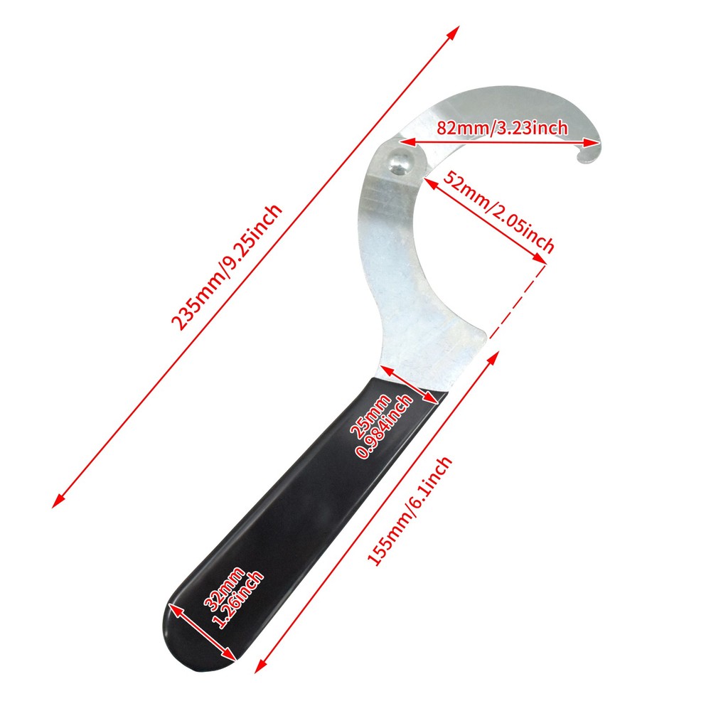 Motorcycle Adjustment Wrench Adjustable Coilover Shock Absorber Round C Spanner