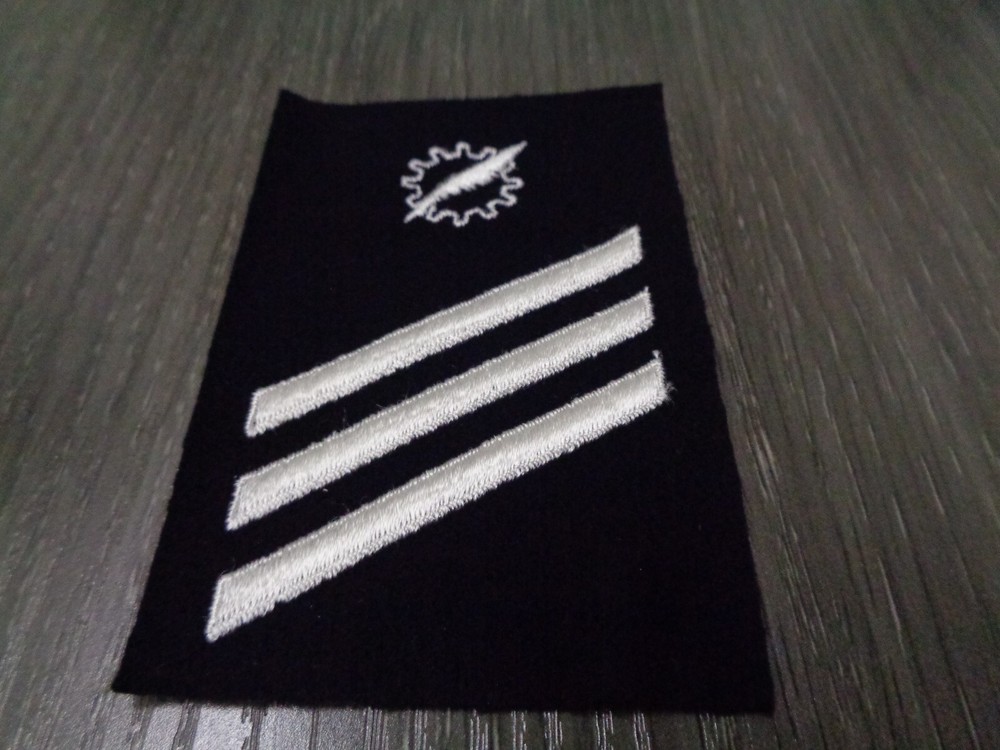 US NAVY DATA PROCESSING E-3 STRIKER RATING Patch VIETNAM ISSUE FELT SQUARE