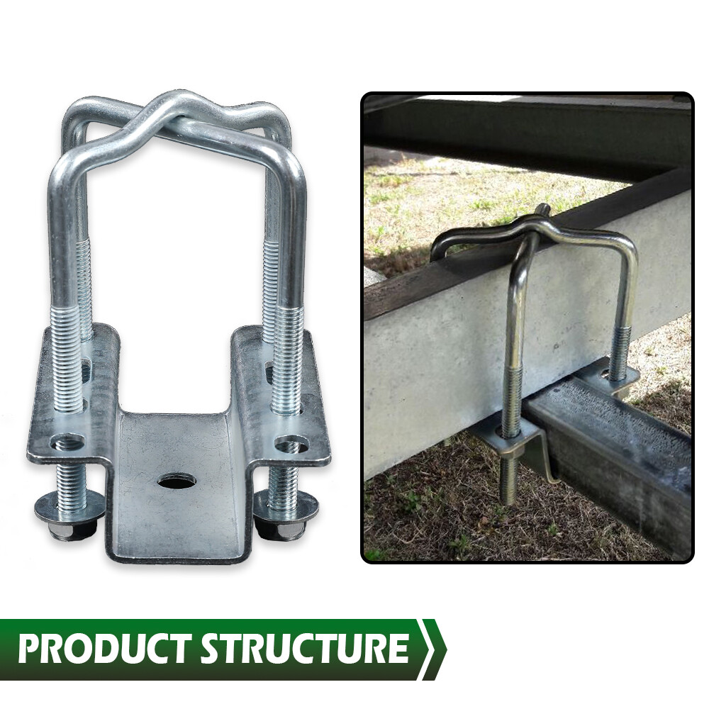 Universal Boat Trailer Guide Pole And Post Mounting U Bolt Kit