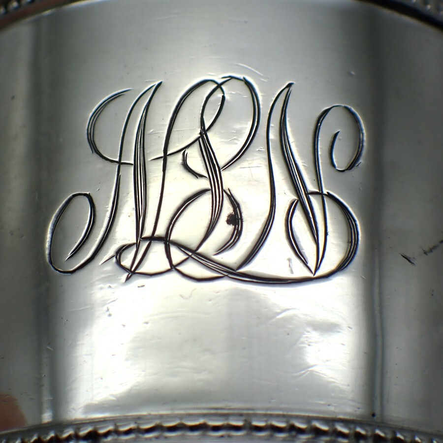 Napkin Ring Towle Sterling Silver Mono NLN