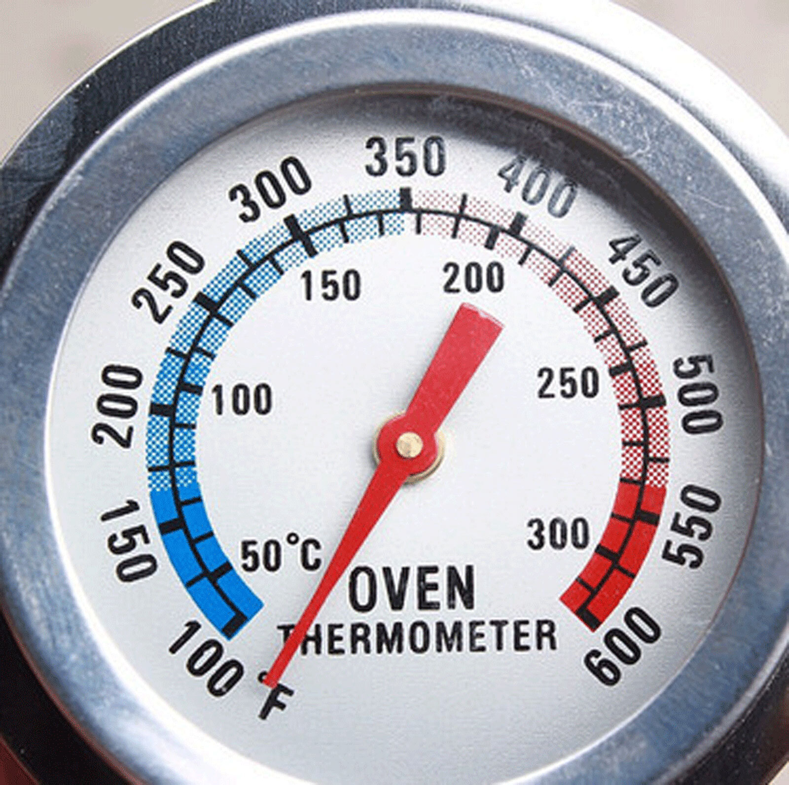 Oven Thermometer Stainless Steel Classic Stand Up Food Meat Temperature Gauge5-1