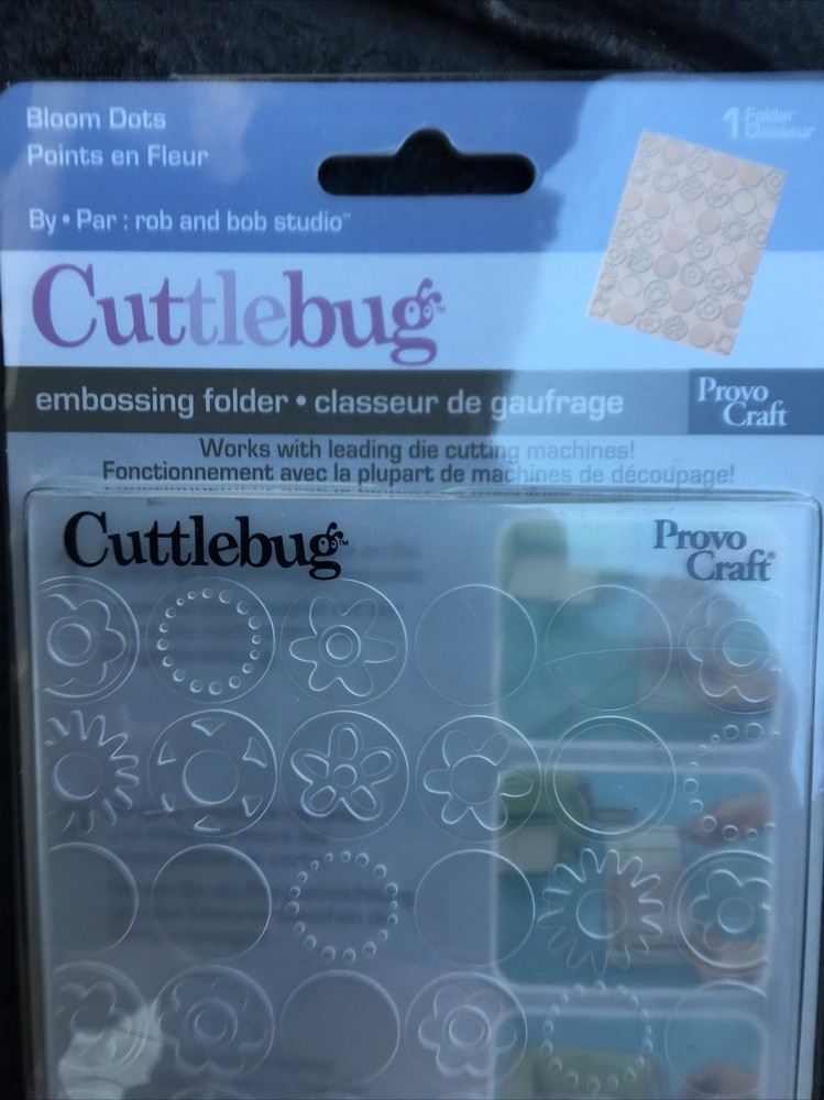 CUTTLEBUG BLOOM DOTS A2 EMBOSSING FOLDER - #37-1136 NEW IN PACKAGE