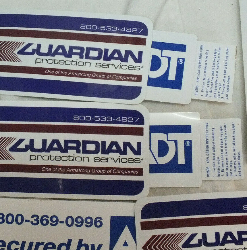 10 Pack Nationally Recognized window alarm system 2 sided Sticker