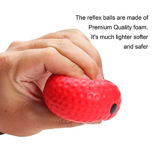 Double End Punching Ball Speed Bag - Adjustable Difficulty Boxing Reflex Ball fo