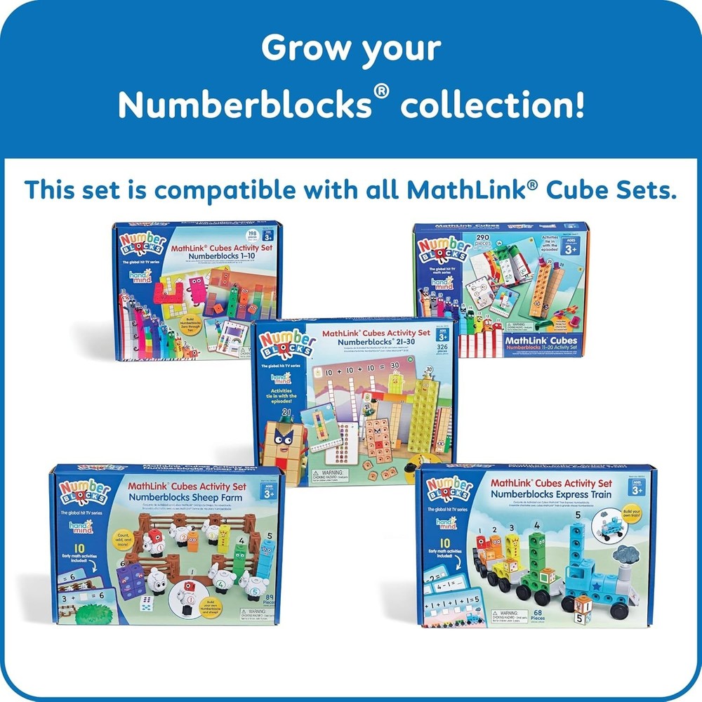 Numberblocks Mathlink Cubes Set Kids Educational Toys Preschool Learning