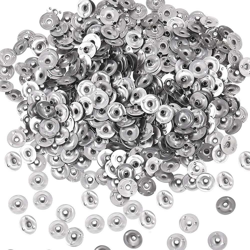 Convenient 500Pcs Candle Wicks Holders with Iron Base for DIY Projects