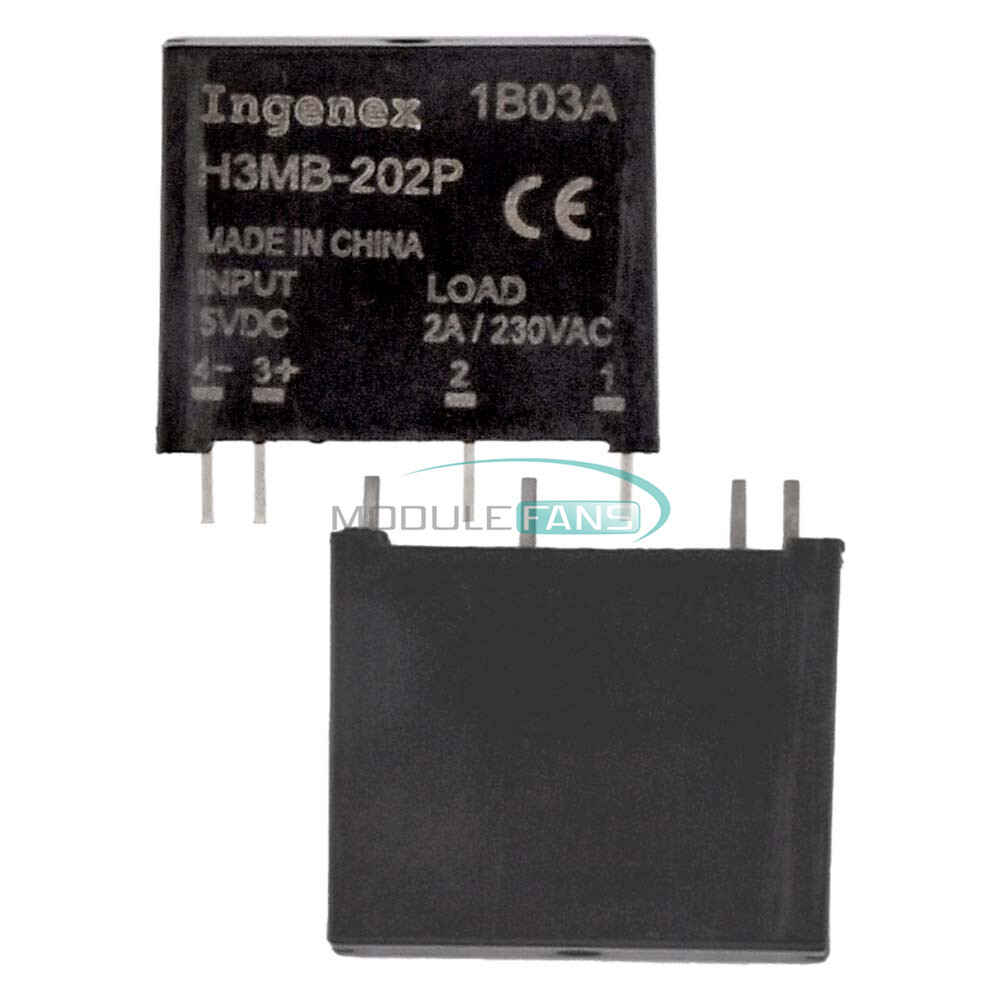 2PCS DC-AC G3MB-202P PCB SSR In 5V DC Out 240V AC 2A Solid State Relay Module