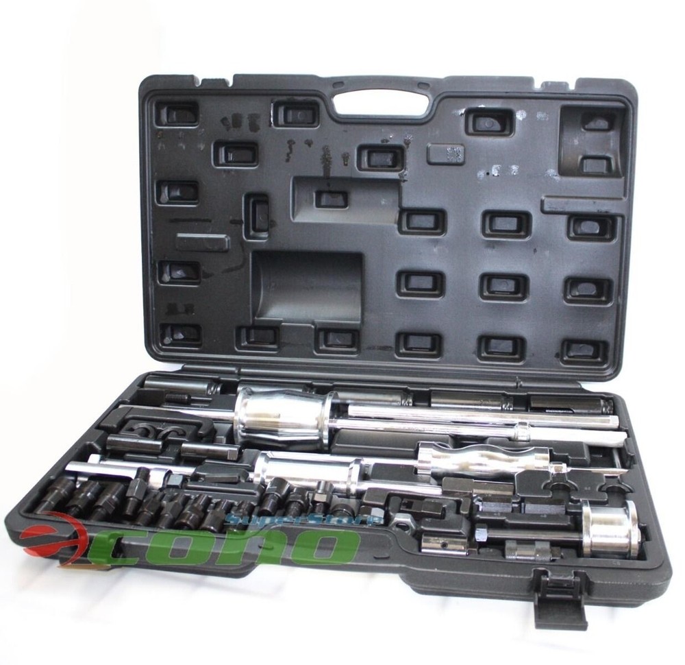 AUTO TRUCK DIESEL INJECTOR EXTRACTOR SLIDE HAMMER PULLER EXTRACTOR COMPLETE SET
