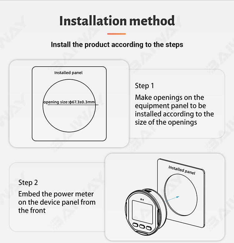 IP68 Waterproof Panel Meter DC 100V 350A Charge Discharge Test Voltage Indicator
